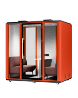 Vente en gros de grandes cabines acoustiques modulaires insonorisées pour plusieurs personnes intérieur extérieur cabines de réunion nacelles de bureau acoustiques