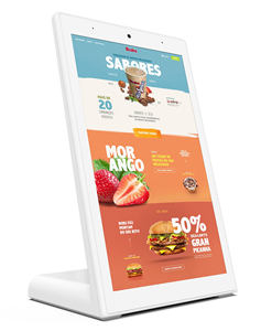 Nhà hàng mới Máy tính để bàn máy tính bảng đứng wifi màn hình nhỏ 8 inch Android kỹ thuật số menu video quảng cáo Bảng điều chỉnh hiển thị Máy nghe nhạc quảng cáo - Product Image 4