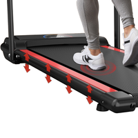 Tapis de course électrique sans fil pour la maison, mini tapis de marche portable sous le bureau avec écran LED
