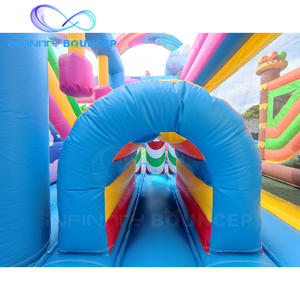 Château gonflable <span class=keywords><strong>licorne</strong></span> <span class=keywords><strong>magique</strong></span> Instagram-Worthy, combo avec un design <span class=keywords><strong>nuage</strong></span> arc-en-ciel vibrant pour des fêtes en plein air dignes d'un cliché - Product Image 5