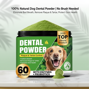 Polvo Dental Natural para Perros, Polvo Probiótico para Limpieza Dental, Previene la Placa y el Sarro, Refresca el <span class=keywords><strong>Aliento</strong></span>, Producto para el Cuidado Bucal <span class=keywords><strong>de</strong></span> Perros - Product Image 1
