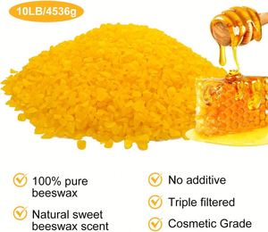 Vente en gros de blocs cosmétiques 100% naturels purs, granulés en vrac, cire d'abeille brute - Product Image 4