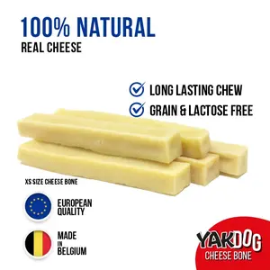 Yakdog S 56-65g 100% Naturel Sans Produits Chimiques Riches en Protéines Friandises pour Chiens au Fromage de Yak Soins Dentaires Sans Lactose Sans Gluten Fabriqué en Belgique - Product Image 3
