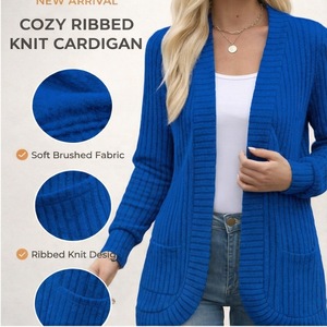 <span class=keywords><strong>Cardigan</strong></span> autunnale da <span class=keywords><strong>donna</strong></span> con tasche abbigliamento da <span class=keywords><strong>donna</strong></span> cappotto morbido e comodo lavorato a maglia <span class=keywords><strong>Cardigan</strong></span> <span class=keywords><strong>lungo</strong></span> giacca maglione femminile - Product Image 3