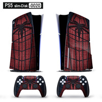 Coques en vinyle pour la console Playstation 5 Slim, autocollants pour manette, décalcomanies, enveloppes de protection pour la version disque PS5, accessoires
