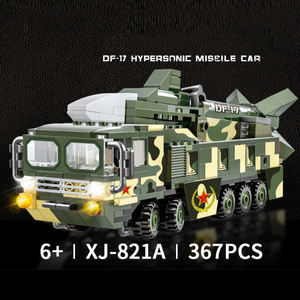WW2 militari veicoli militari camion porta missili DF-17 veicolo blindato bambino Missile balistico modello costruzione blocco da costruzione - Product Image 6
