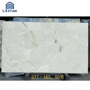 Luxury Backlit Pakistan White Onyx Slab 2500*1500mm