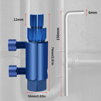 Extracteur de fil cassé de valve d'angle de robinet d'extraction de vis de tête de tuyau cassé pour l'outil de retrait de fil de 1/2 pouces 3/4 pouces 1 pouce