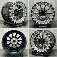 Jantes Bku Beadlock forgées 5x112 pour BMW M3 M4 G20 G21 G22 G23 G80 G82 G83 G87 17 18 19 pouces, jantes en alliage pour course de dragster