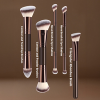 Kit de Maquillage Professionnel OEM ODM Marque Privée : Pinceaux, Éponges, Houppettes, Outils pour le Visage et les Yeux, Trousse Cosmétique de Voyage