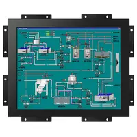 Wall Mount 15 Inch Industriële Resistive Rs232 Touch Screen Monitor Open Frame Led Display Monitor