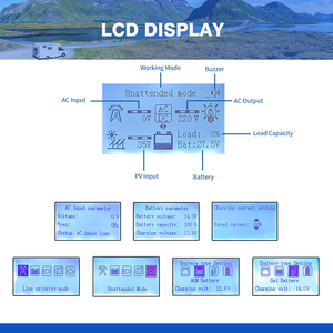 3000Watt lai năng lượng mặt trời biến tần duy nhất giai đoạn 12V/24V/48V 3KW 120Vac năng lượng mặt trời sạc MPPT tần số thấp tinh khiết Sine Wave 1 năm - Product Image 5