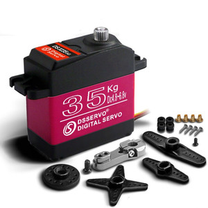 DSSERVO DS3225 DS5160 DS3235 35KG 25KGS Servo Digital DE ALTO Torque IP66 a prueba de agua para <span class=keywords><strong>1</strong></span>:8 <span class=keywords><strong>1</strong></span>:<span class=keywords><strong>10</strong></span> <span class=keywords><strong>1</strong></span>:12 RC Car Crawler Vehicle Robot - Product Image 1