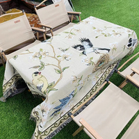 Tapisserie tissée sur mesure en gros, motif nature, couverture, jeté de canapé
