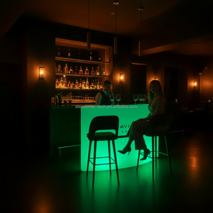 Bancone <span class=keywords><strong>Bar</strong></span> Portatile per Casa e Hotel con Illuminazione LED a 16 Colori, Ricaricabile, in Plastica, Moderno, per Esterni, Ideale per Feste - Product Image 4