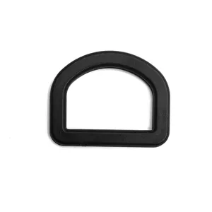 D05 Eco-friendly Black Plastic D Shape Ring Hook