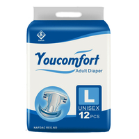 Hochwertige benutzer definierte Blue Core Comfort Adult Windel über Nacht Einweg Inkontinenz Zellstoff SAP Dickes Logo Günstig