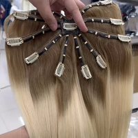 Ekstensi Rambut Clip Spider Kualitas Premium Terlaris 2026, Full Cuticle Aligned, Rambut Asli Virgin Remy, Ekstensi Rambut Clip Octopus