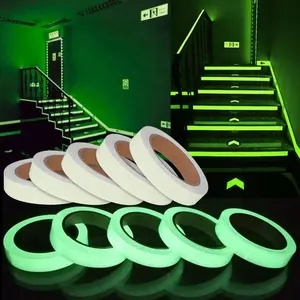 Long Growing Time Adhesive Glow In Dark Stickers Fluorescent Vinyl Film For Warning Exit Sign