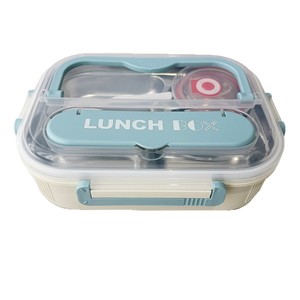 Boîte à lunch portable de haute qualité 2026, grande capacité, en acier inoxydable 304, avec compartiments et couverts - Product Image 6