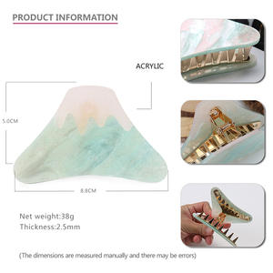 Nouvelles pinces à cheveux créatives Fujiyama, pinces à cheveux en acétate changeant de couleur, design <span class=keywords><strong>volcan</strong></span>, pinces à cheveux pour femmes - Product Image 2