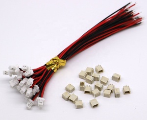 Cablaggio personalizzato JST SH 1.0mm connettore a <span class=keywords><strong>2</strong></span> Pin con cavi cavi 100MM per apparecchiature elettroniche - Product Image 4