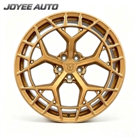 Jantes forgées personnalisées en satin doré à 10 branches, 17-24 pouces, 5x112 5x114.3 5x120 pour Hyundai Elantra N, Kia Forte GT, Honda Civic Si