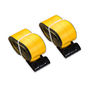 Sangle de treuil 4 pouces Sangles de remorque avec crochet plat à cliquet Contrôle de cargaison - Product Image 1