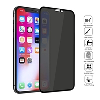 Protection d'écran en verre trempé anti-espionnage, anti-regard indiscret, couverture intégrale, anti-rayures, 3D/2.5D, pour 11 Pro/XS/X