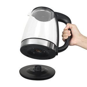 नया डिजाइन 1.8l 1500w काले उच्च बोरोसिलिकेट ग्लास इलेक्ट्रिक केटल - Product Image 3