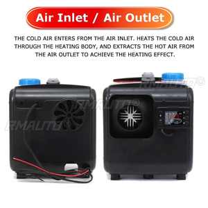 Calentador de Estacionamiento para Automóviles Diésel de 12V, Todo en Uno, 5KW-8KW Ajustable para Camiones, Autocaravanas, Barcos, Autobuses + Interruptor con Pantalla LCD + Control Remoto - Product Image 4