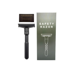 Rasoir de sécurité pour soins personnels pour hommes Rasoir de rasage réglable Manche en métal Rasoir à lame unique Râteau de rasoir à double tranchant - Product Image 6
