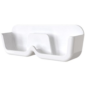 <b>Wall</b> Mounted Eyeglass <b>Storage</b> Box White No Drill Installation Rectangle Shape For <b>Bedroom</b> Desk Use - Product Image 5
