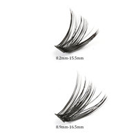 640 PCS Grosir DIY Lash Book 50P 60P Bulu Mata Cluster Campuran Wispy Individual Segment Ekstensi Bulu Mata Tipis
