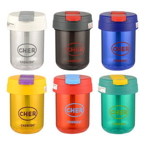 Cherish Mini Straw Cup 350Ml Portable Kids Water Bottle With Silicone Straw For School <b>Sports</b> Use - Product Image 5