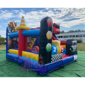Structure gonflable sur le thème des courses avec feux de circulation et trophée pour événements automobiles pour enfants et locations de fêtes <span class=keywords><strong>Grand</strong></span> <span class=keywords><strong>Prix</strong></span> - Product Image 2