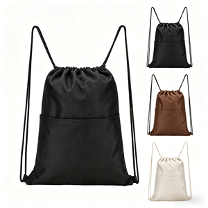 Mochila con Cordón, Resistente al Agua, con Logotipo Personalizado, Deportiva, Impermeable, con Bolsillo Lateral para Hombres y Mujeres - Product Image 1