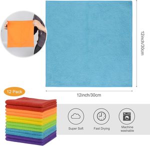 Serviette de cuisine en microfibre écologique 300 g/m² – Chiffons de nettoyage absorbants en fibre de bambou pour appareils électroménagers et vaisselle - Product Image 2