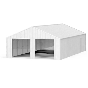 KJ 45 ft x 25ft prefab đổ xây dựng đúc sẵn kho lưu trữ xây dựng ngoài trời khung kim loại nhà để xe - Product Image 1