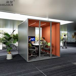 Professional Soundproof Studio Meeting Room Soundproof Booth 6 Person Work Soundproof Acoustic Pod Office Recording Booth - Product Image 4