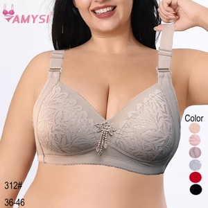 312 #2025 estate nuove donne reggiseni di grandi dimensioni traspirante tecnologia di perforazione Nano tazza sottile allargata tracolla alta elasticizzata - Product Image 1