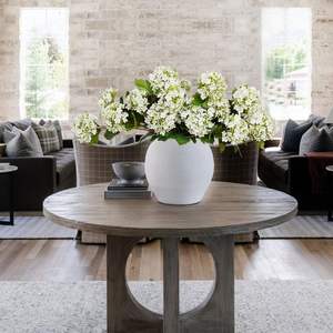 Fleurs d'hortensia artificielles en gros, 3 têtes, impression 3D, toucher réel, pour décoration de mariage, maison et fête - Product Image 4