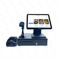 Terminal tactile multifonctionnel avec imprimante de reçus, lecteur de cartes, caisse enregistreuse, combo POS