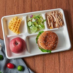 5 отсеков, одноразовый, биоразлагаемый, экологически чистый, мешочек с сахарным тростником, поднос для еды - Product Image 3