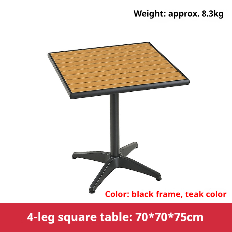 Grande table carrée verticale à quatre griffes de 70 cm