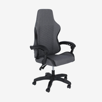 Chaise de bureau pivotante ergonomique de haute qualité en tissu pour le bureau à domicile, avec coussin lombaire réglable en hauteur, Silla Gamer