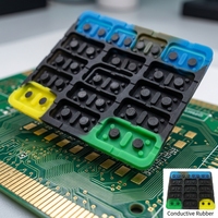 Customize High Quality Silicone Rubber Membrane Keypad Buttons for POS Industry Instruments 30-80 Shore Hardness -40C +220C