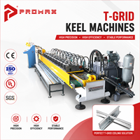 Machine automatique à grande vitesse certifiée CE ISO pour la fabrication de profilés en T, avec système PLC de marque et télécommande, pour panneaux de plafond suspendu