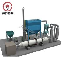 Tambour à feuilles coquille de palmiste biomasse bois sciure séchoir rotatif machines
