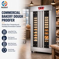 Armoire de Fermentation Commerciale à Circulation d'Air Chaud en Acier Inoxydable pour Pains et Pizzas